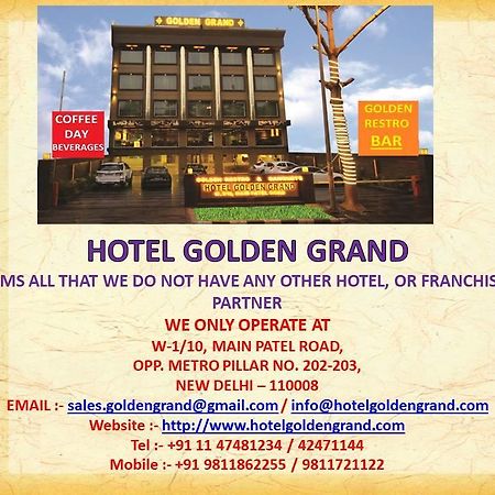 Hotel Golden Grand Delhi  Exteriör bild